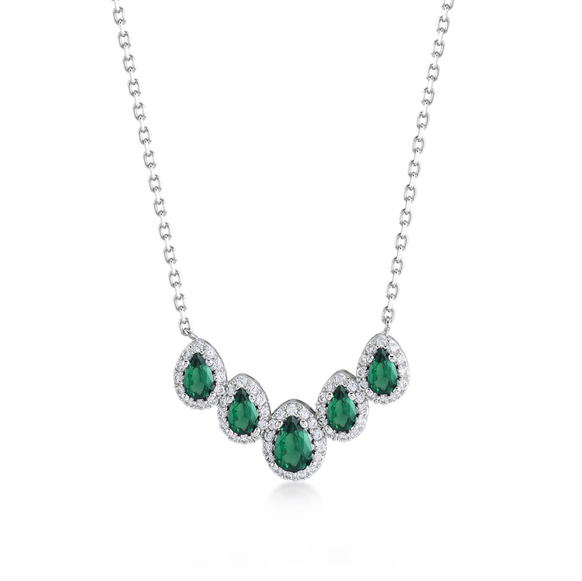 Damla Taşlı Gümüş Fantezi Set