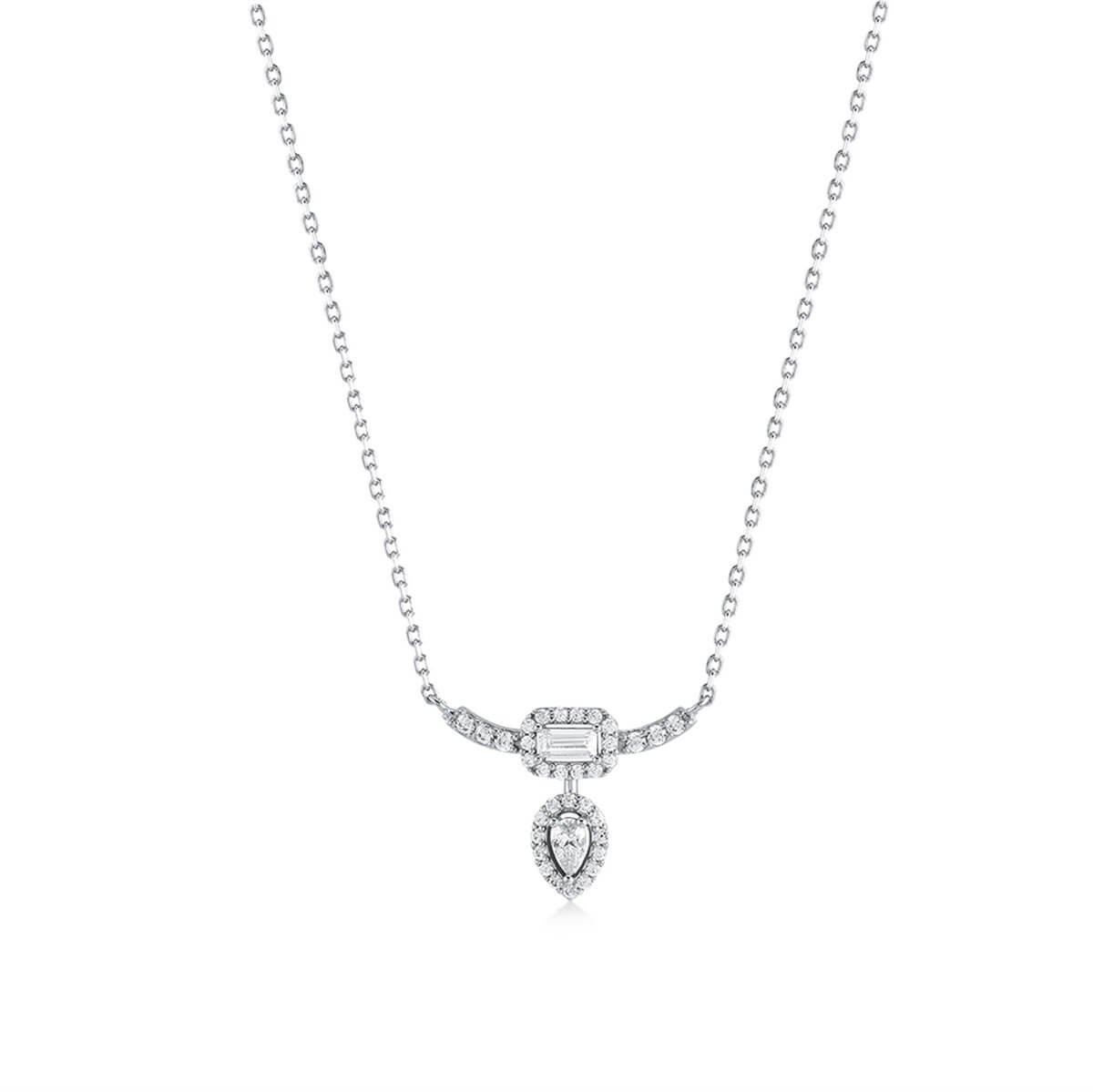 Damla Taşlı Gümüş Fantezi Set
