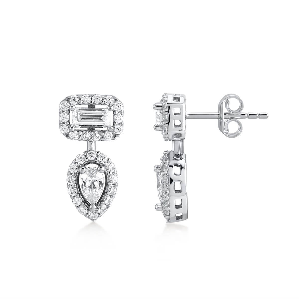 Damla Taşlı Gümüş Fantezi Set