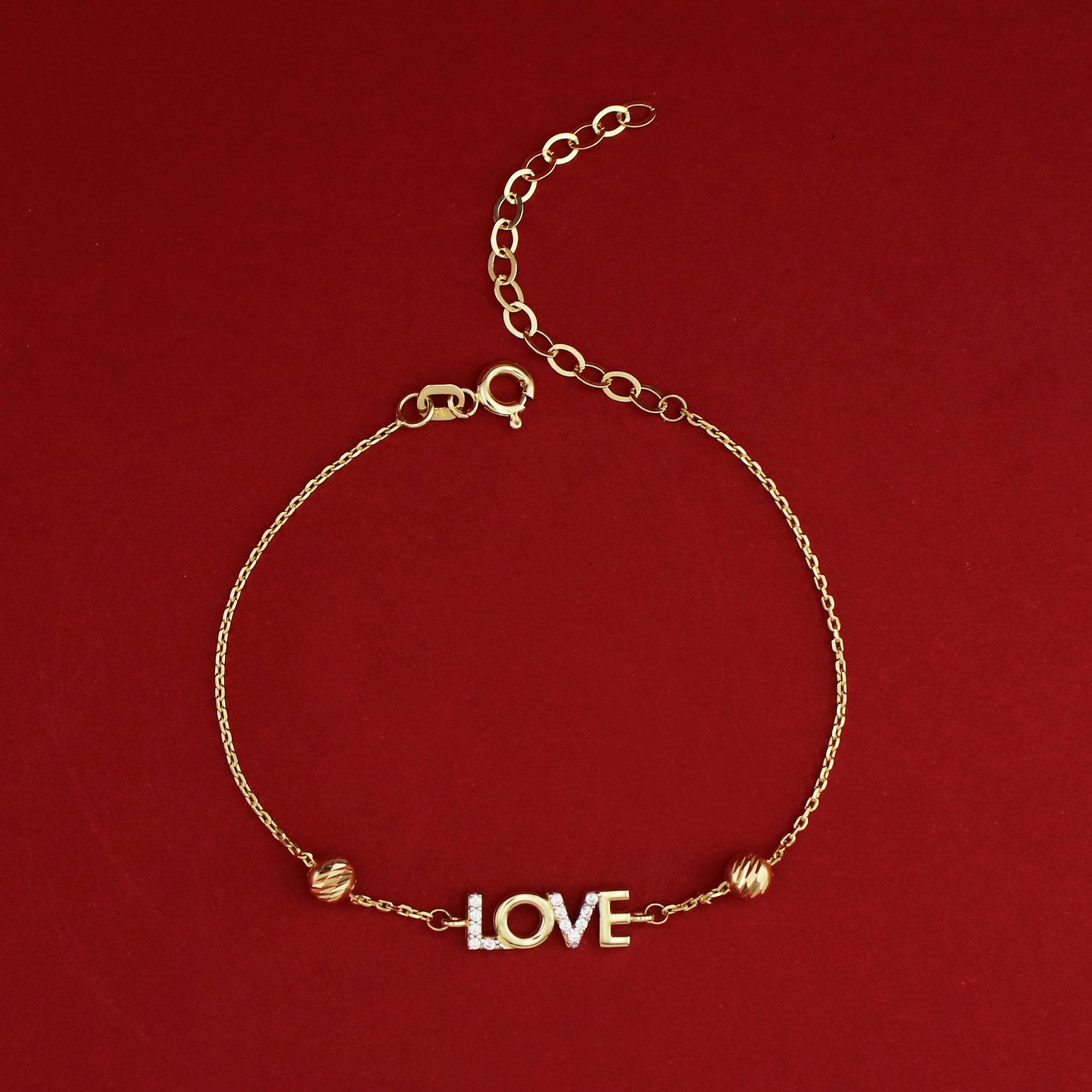 Dorika Toplu Love Altın Bileklik