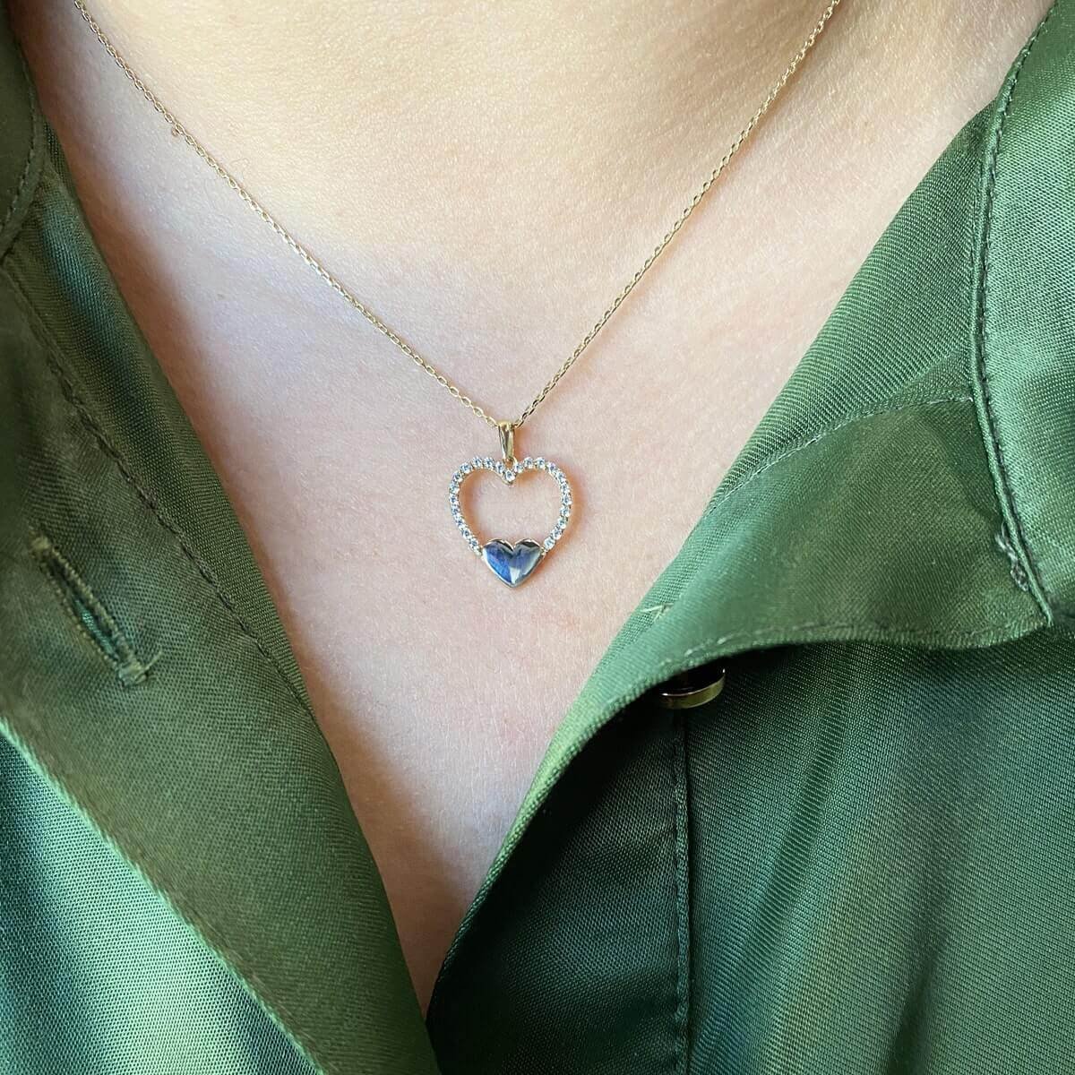 Kalp Figürlü Altın Kolye KLA 213 01 05 00