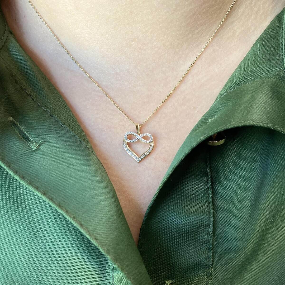 Kalpli Sonsuzluk Altın Kolye KLA 216 01 05 00