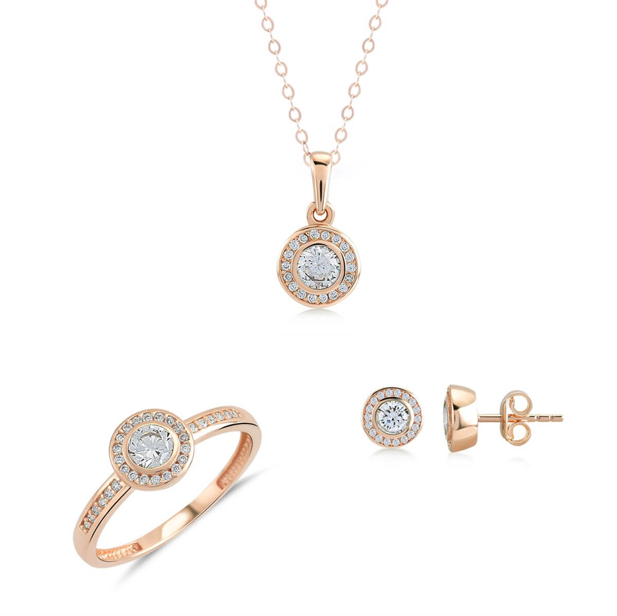 Kenar Taşlı Altın Fantezi Set