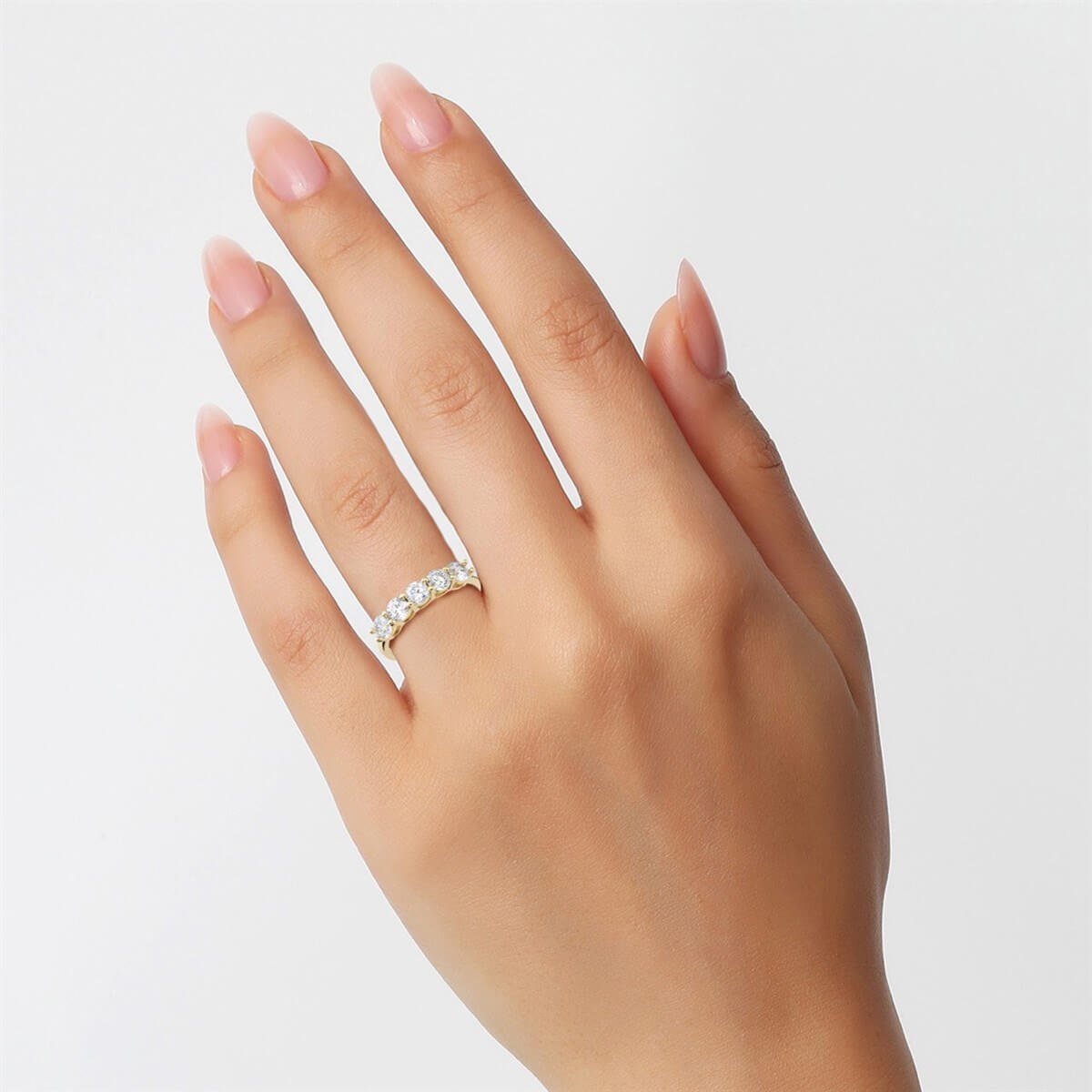 Preciosa Zirconia Taşlı  Gümüş Beştaş Yüzük