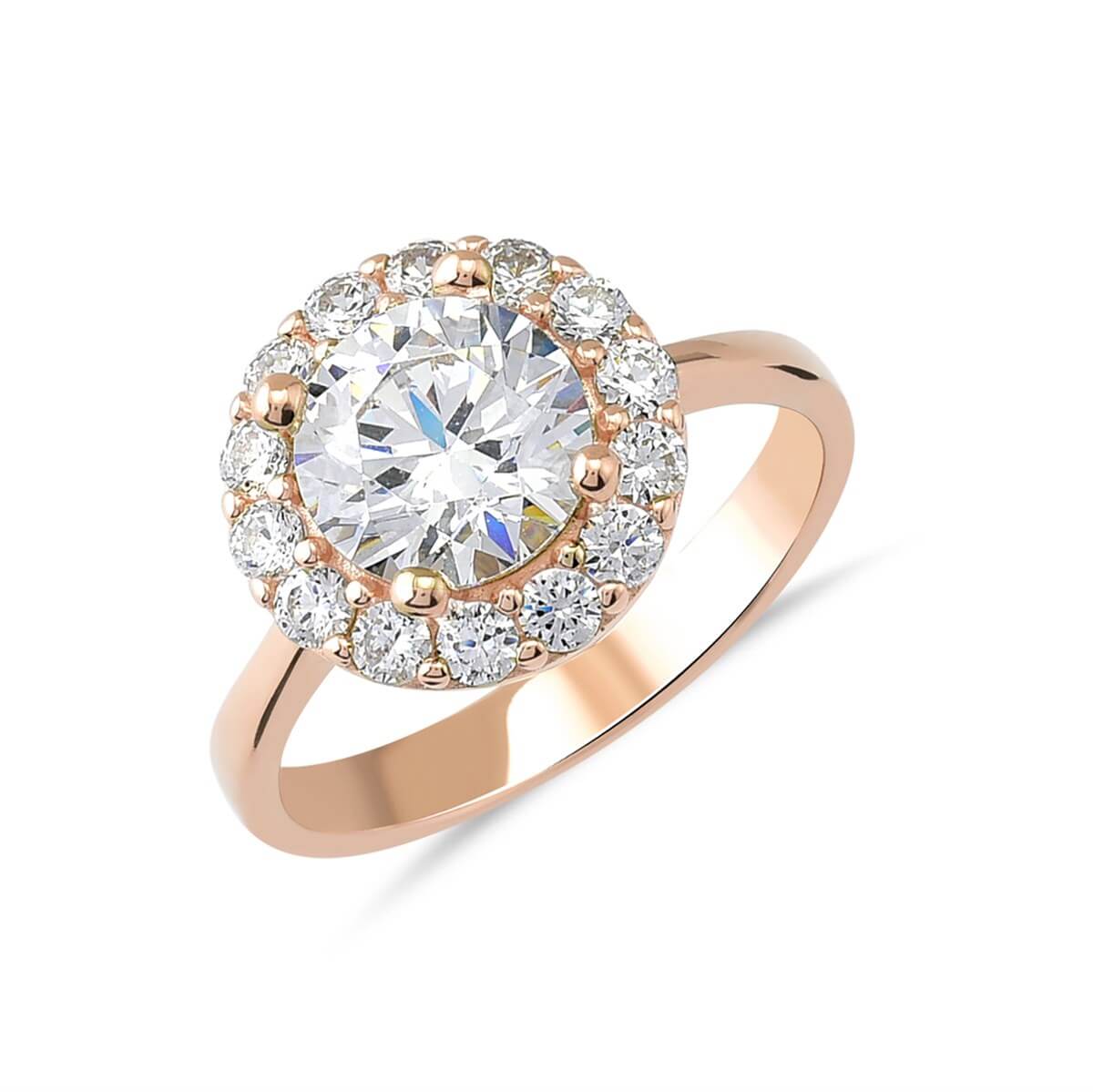 Preciosa Zirconia Taşlı  Gümüş Tektaş Yüzük