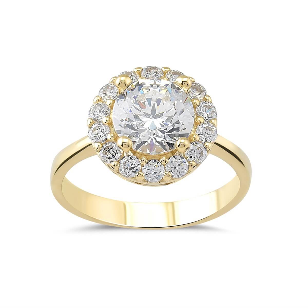 Preciosa Zirconia Taşlı  Gümüş Tektaş Yüzük