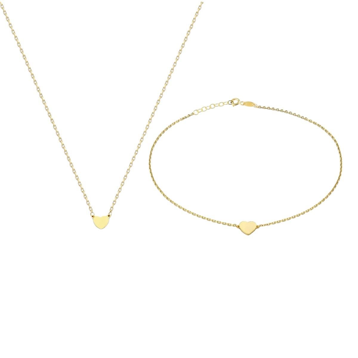 Pullu Kalpli Altın Set TA 118 01 00 00