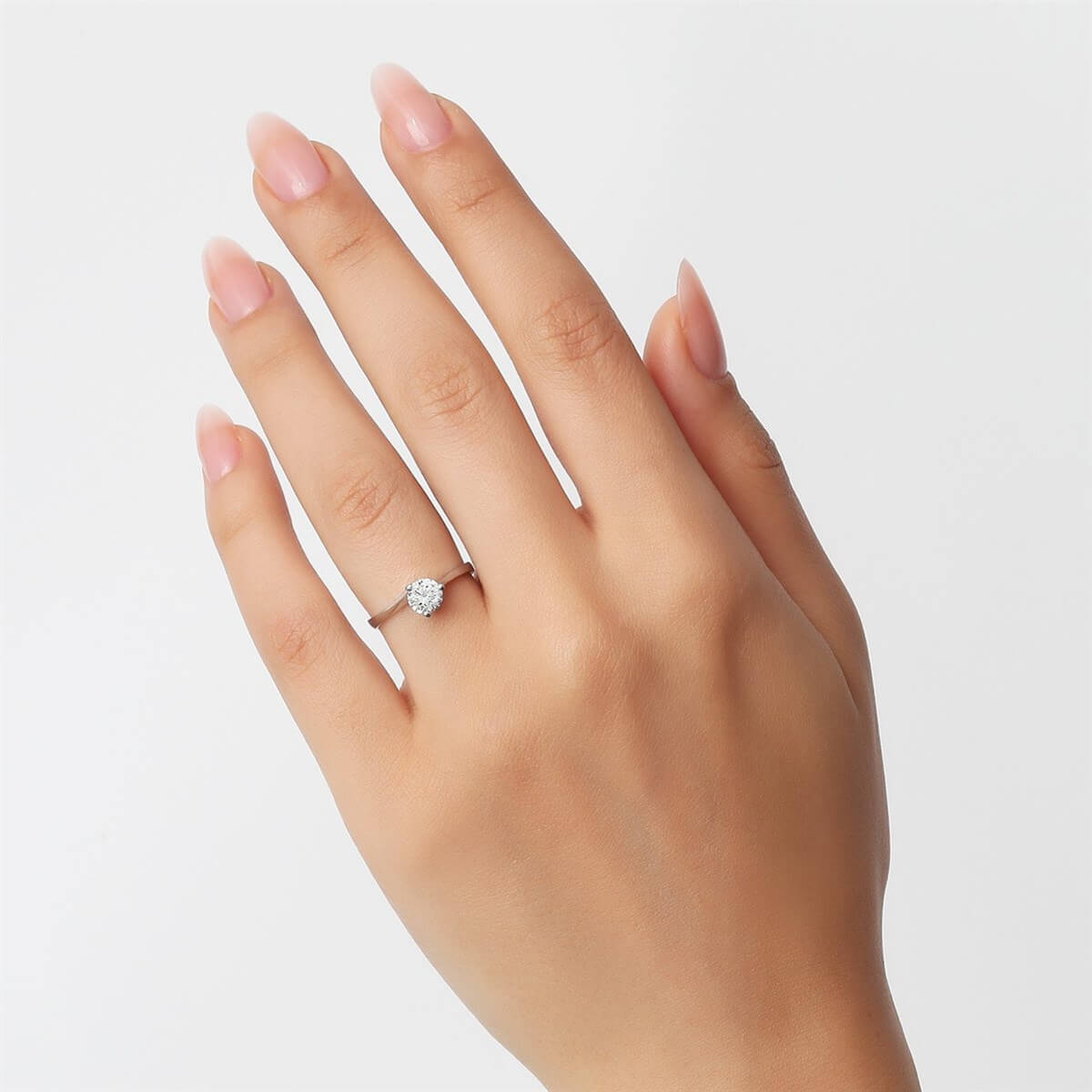 Swarovski Zirkon Taşlı  Gümüş Tektaş Yüzük
