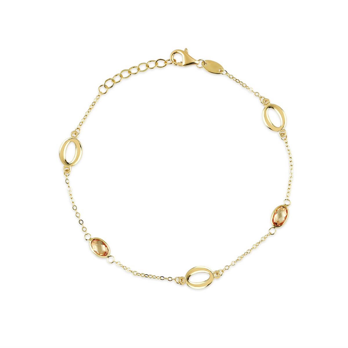 Taşlı Altın Fantezi Altın Bileklik