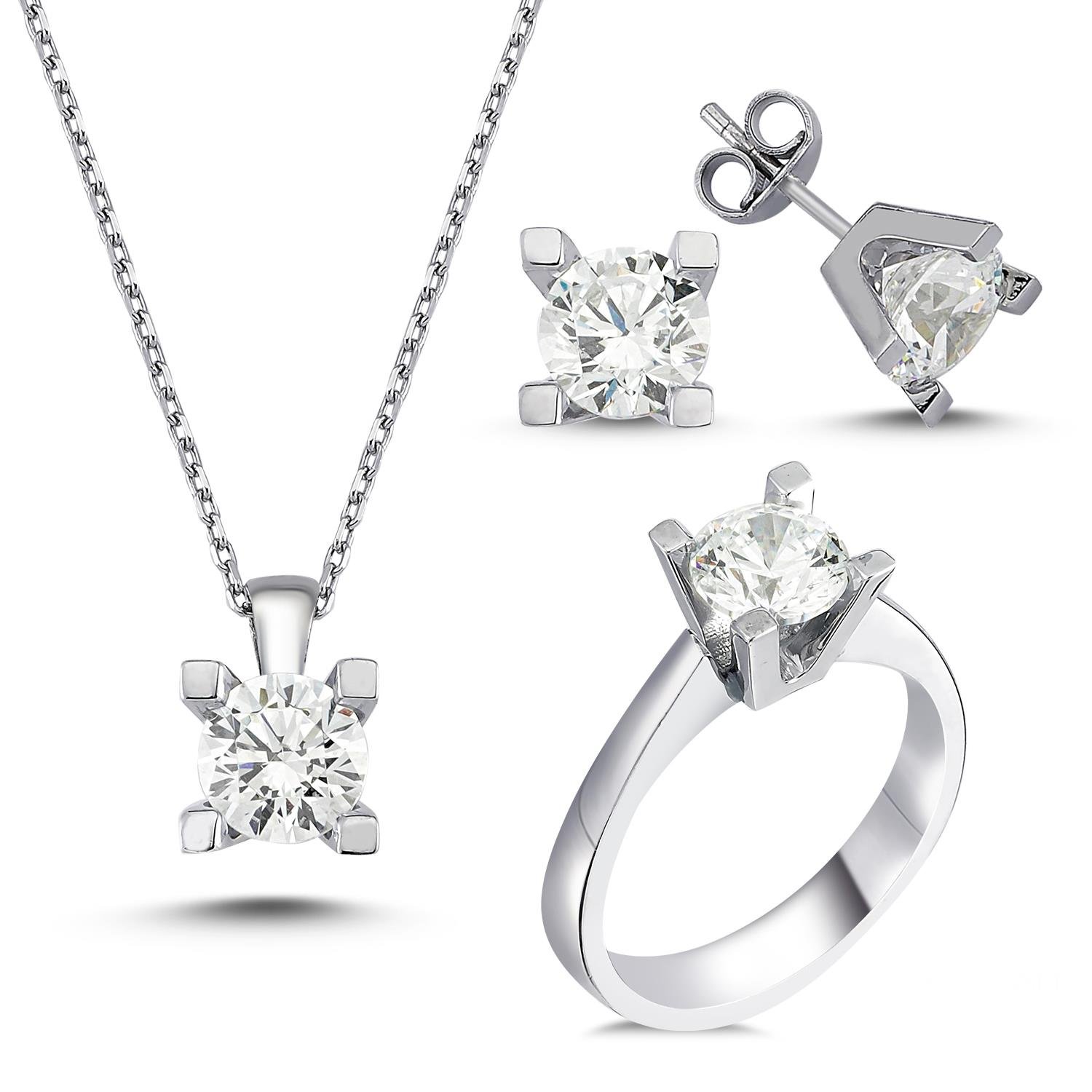 Tektaş Gümüş Set 