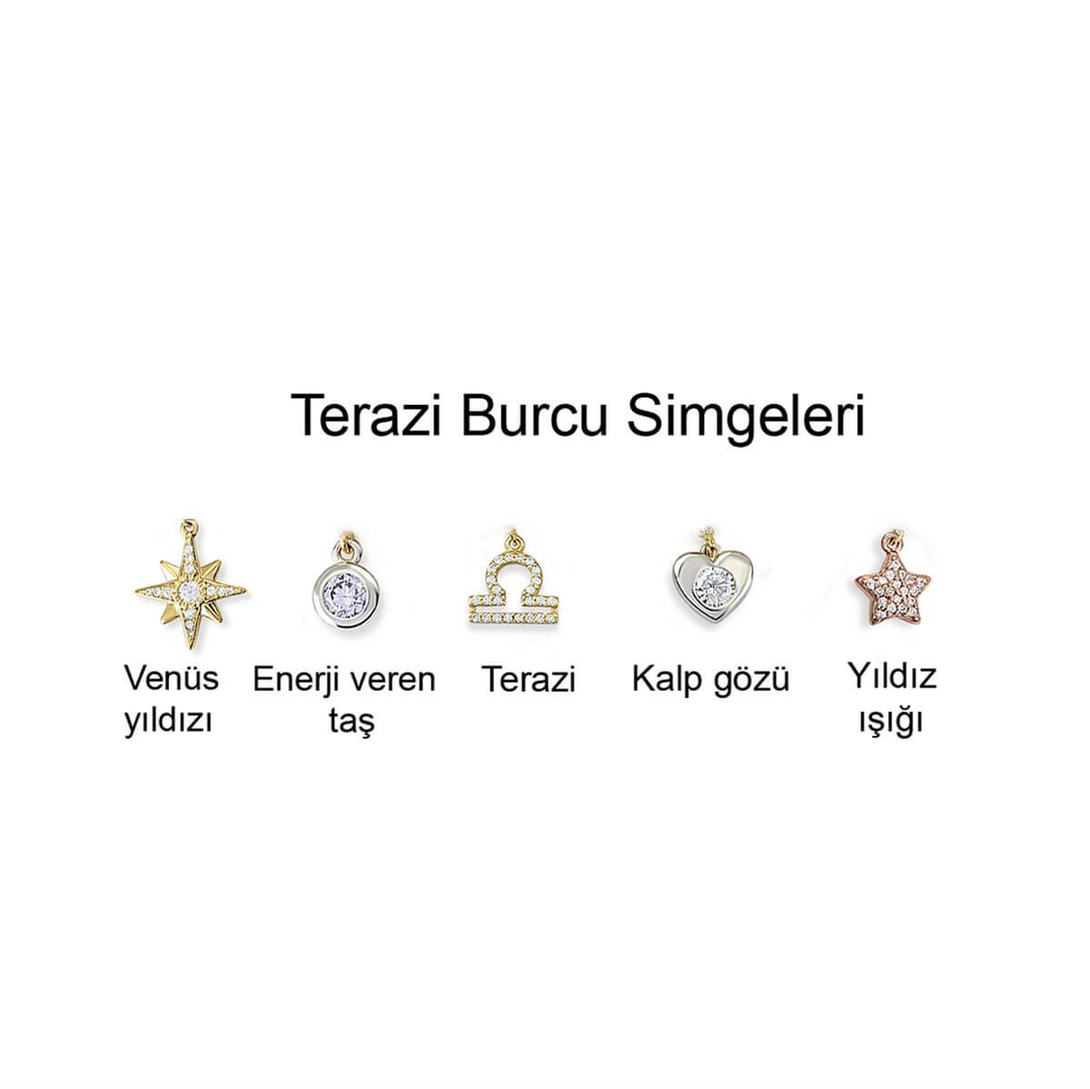 Terazi Burcu Gümüş Bileklik