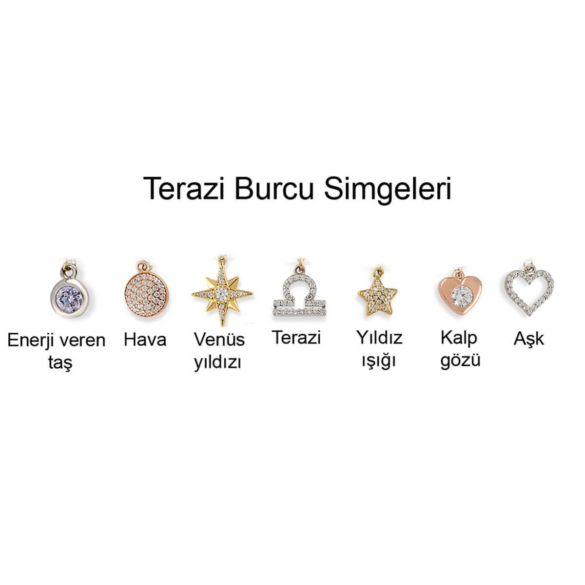 Terazi Burcu Gümüş Bileklik