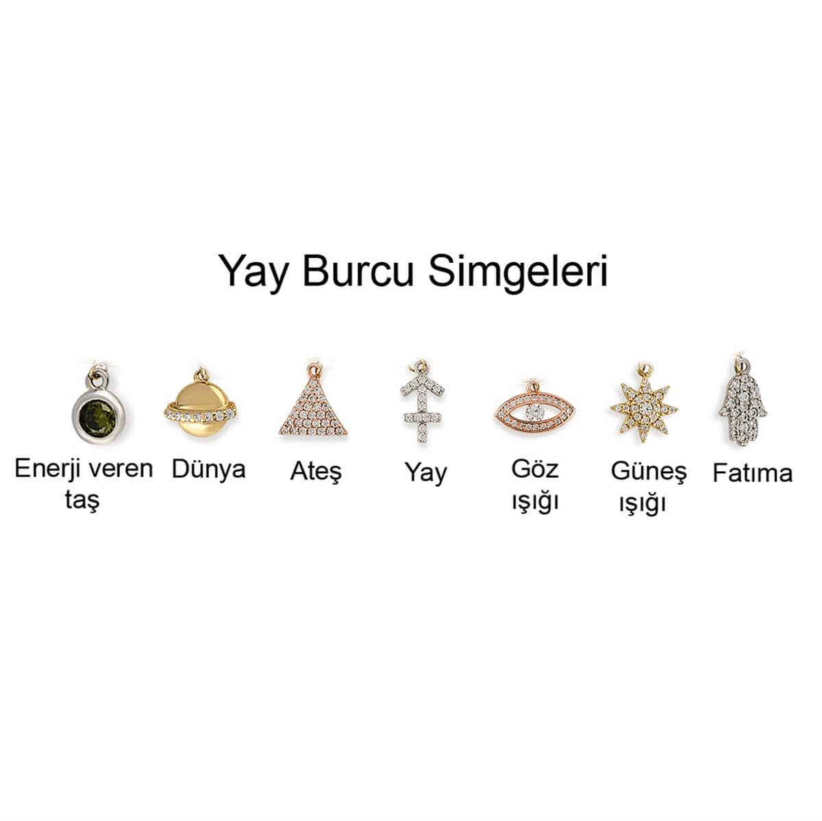 Yay Burcu Gümüş Kolye