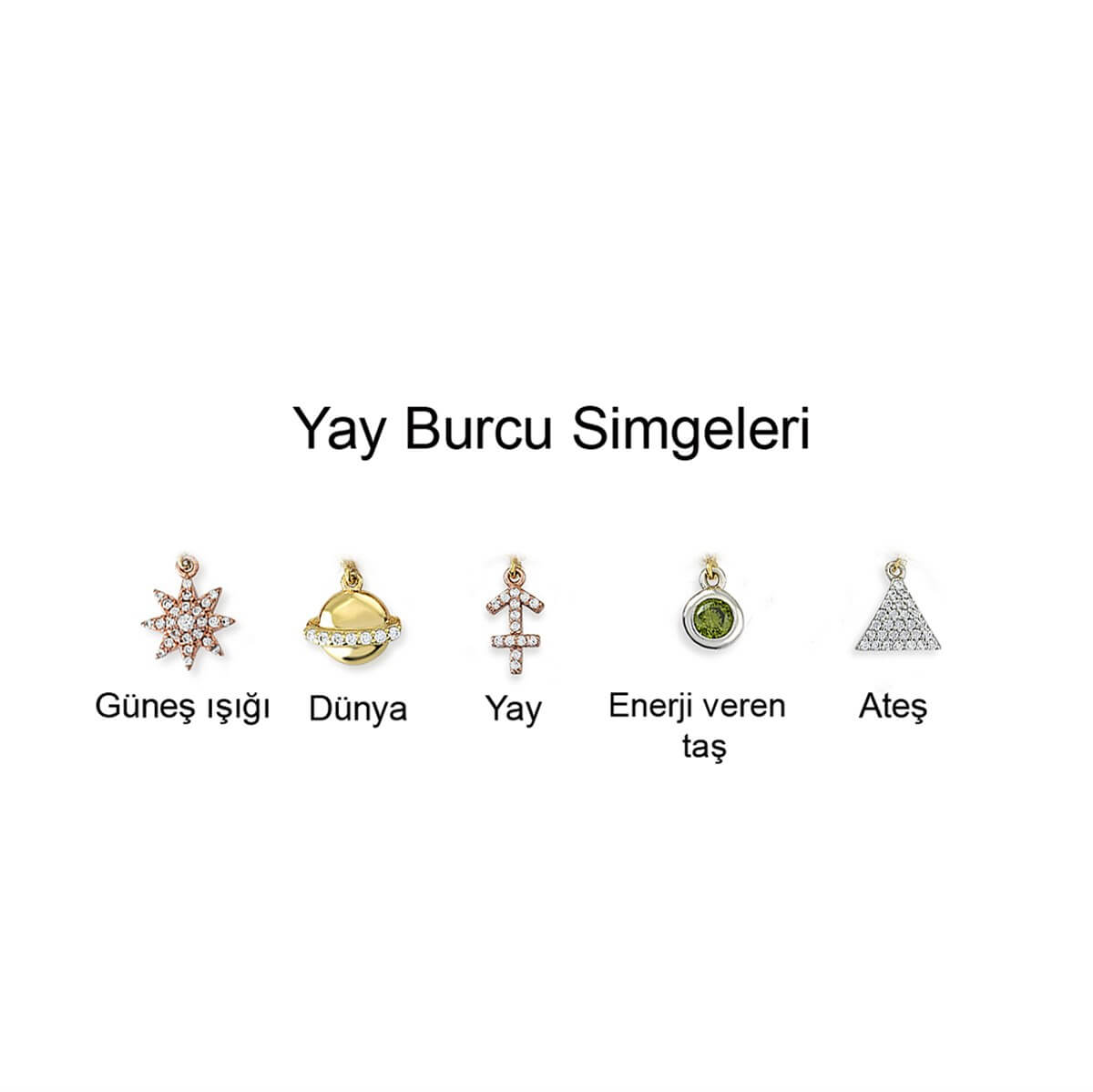 Yay Burcu Gümüş Yıldız Haritası Seti