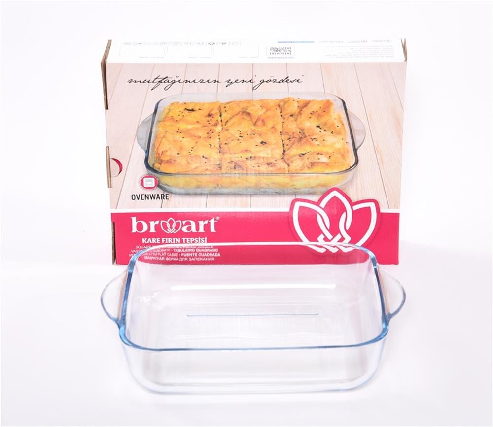BORART KARE TEPSİ 28CM SADE