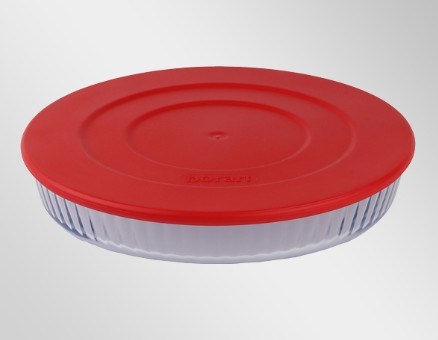 BR FIRIN TEPSİ YUVARLAK 32CM OPTİKLİ PLASTİK KAPAK