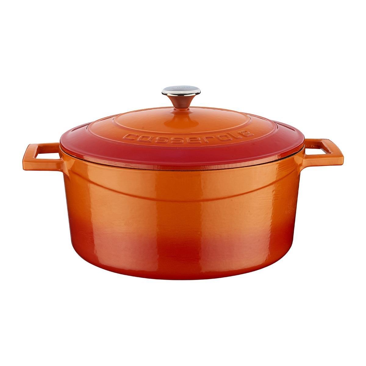 LAVA YUVARLAK TENCERE 24CM TURUNCU