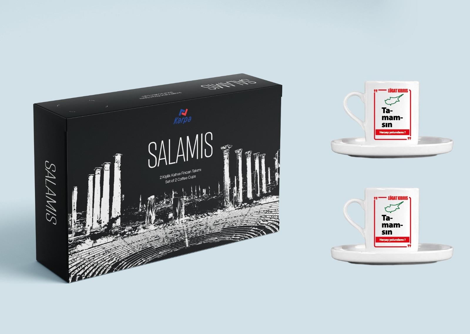SALAMİS LÜGAT KIBRIS FİNCAN TAKIMI 100CC 4 PARÇA
