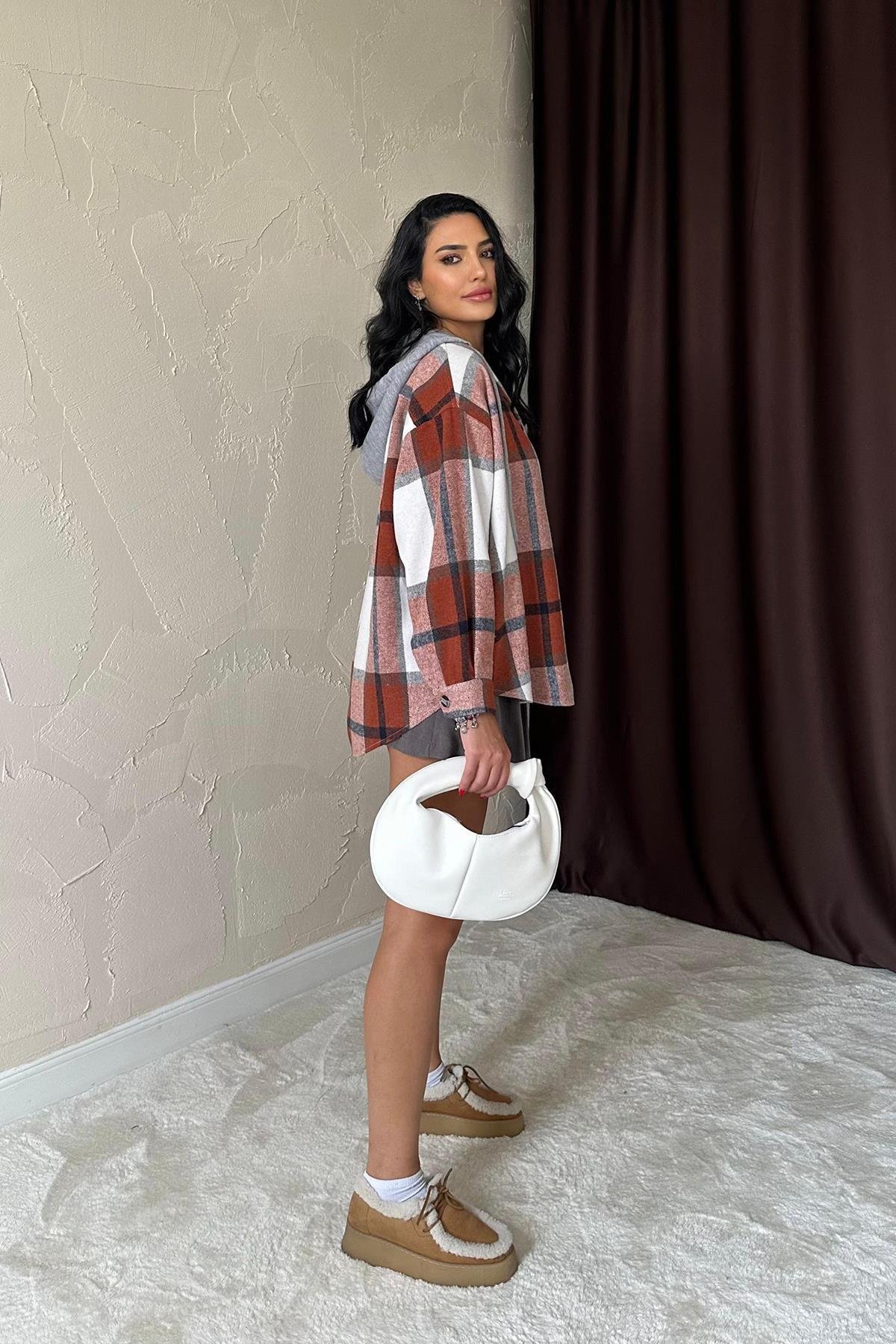 Kapüşonlu Oduncu Gömlek