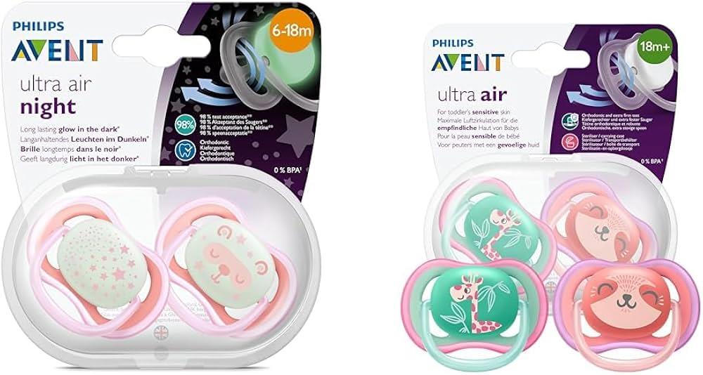 AVENT SCF376/22 EMZİK 2Lİ ULTRA AİR GECE KIZ 6-18M