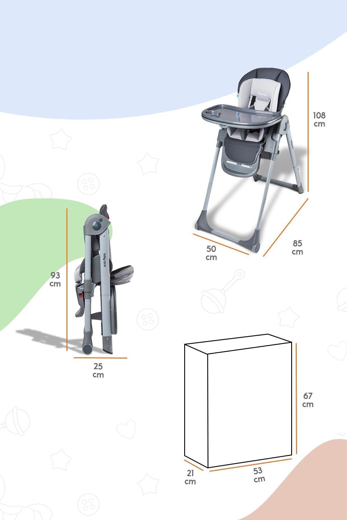 BABY CARE BC 511 MAMA SANDALYESİ FLEX GRİ 