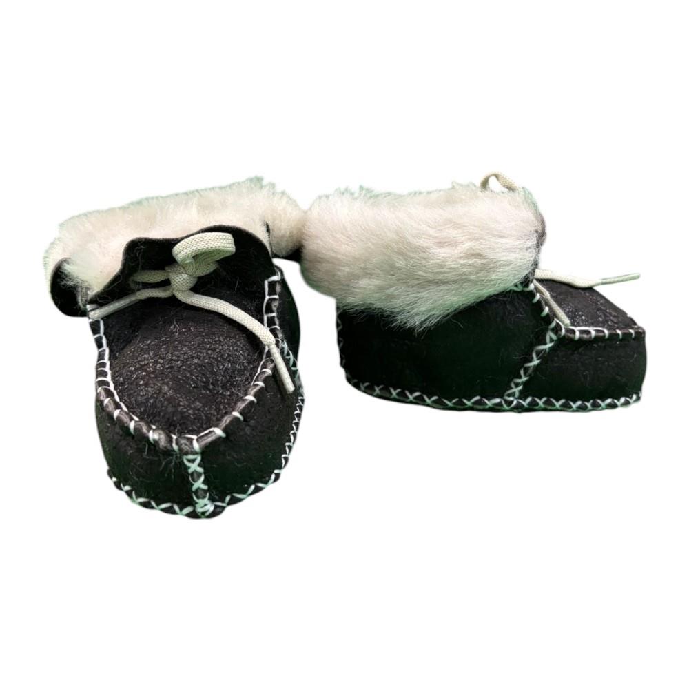BEBESSİ B-3134 PATİK DERİ BAĞCIKLI PELUŞ