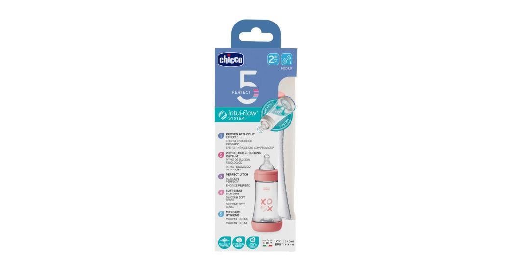 CHİCCO 20223110 BİBERON PP MEDIUM LOVE KIZ 240 2M+