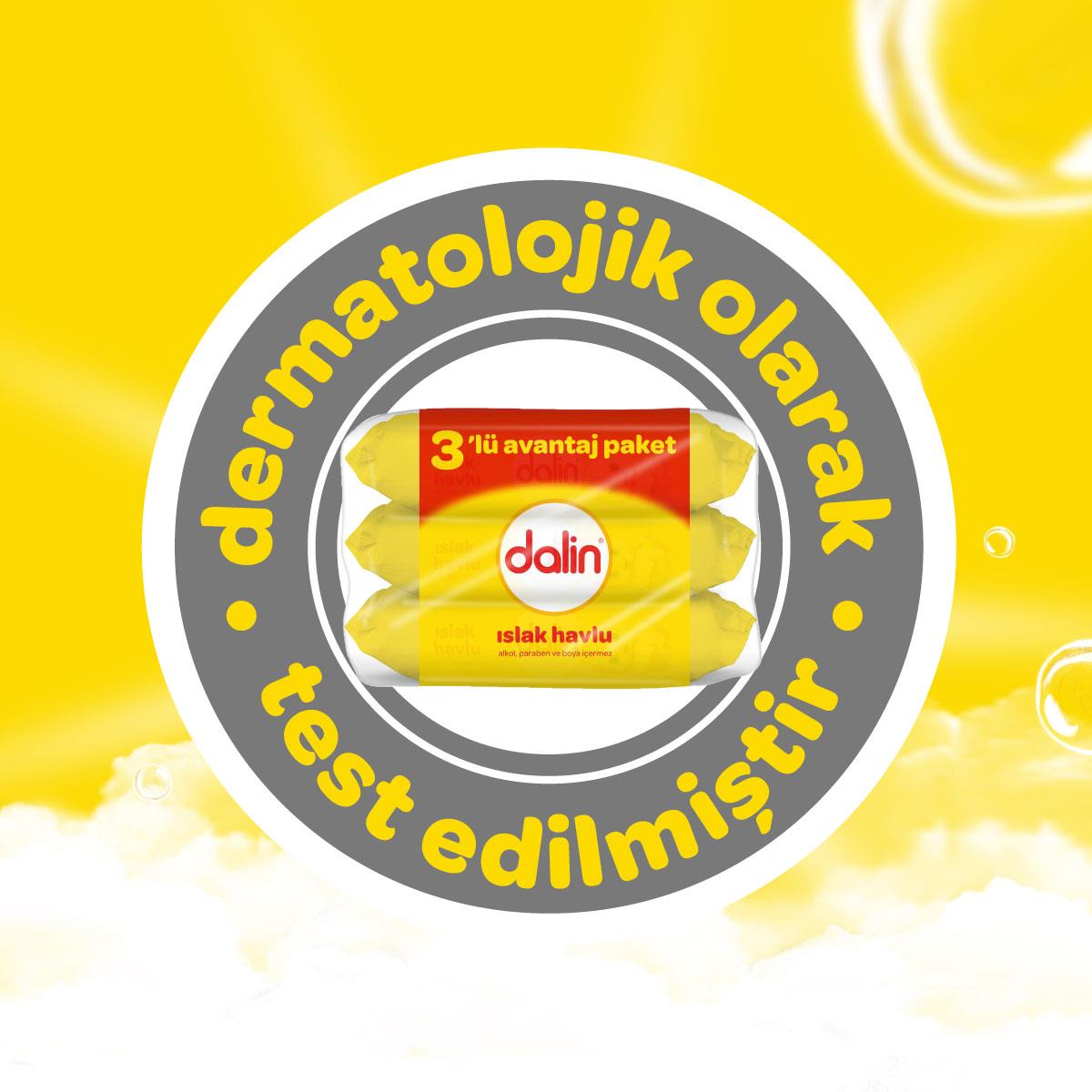 DALİN 3LÜ AVANTAJLI ISLAK HAVLU 56*3LÜ
