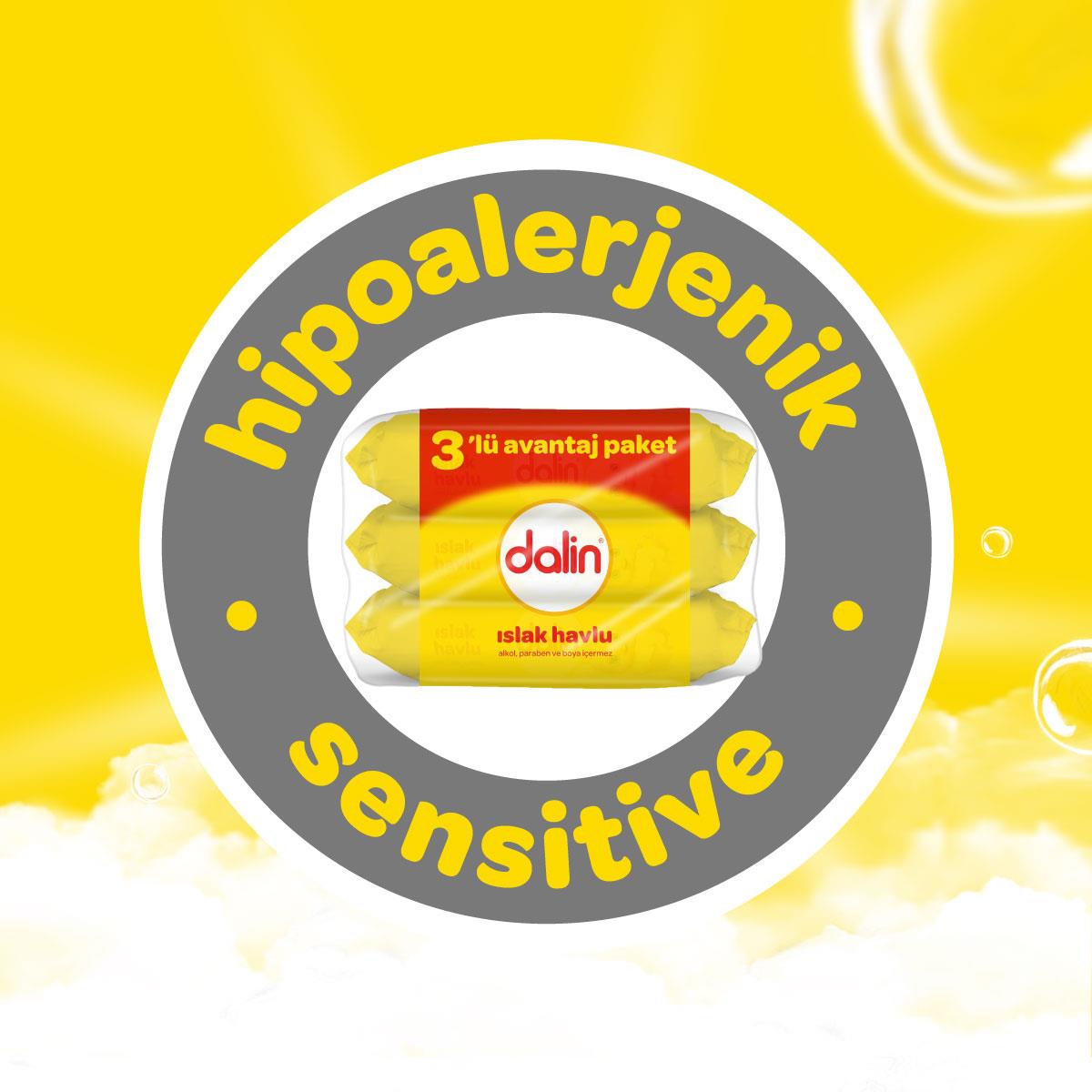 DALİN 3LÜ AVANTAJLI ISLAK HAVLU 56*3LÜ