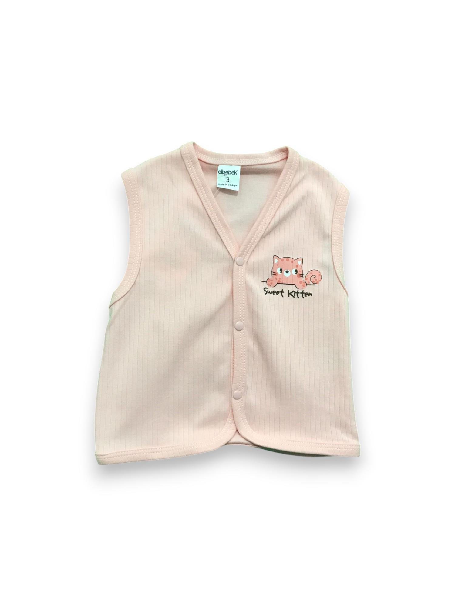 ELBEBEK 088 YELEK FİTİLLİ SWEET KEDİ 6-18AY