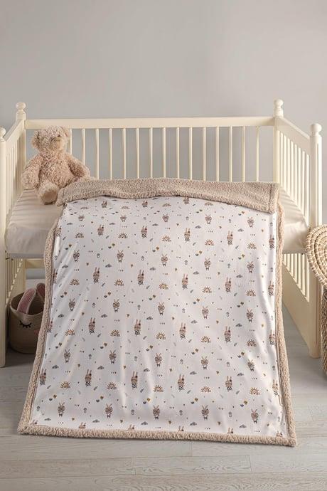 KANZ BATTANİYE POLAR 100*120 RABBİT KAHVE