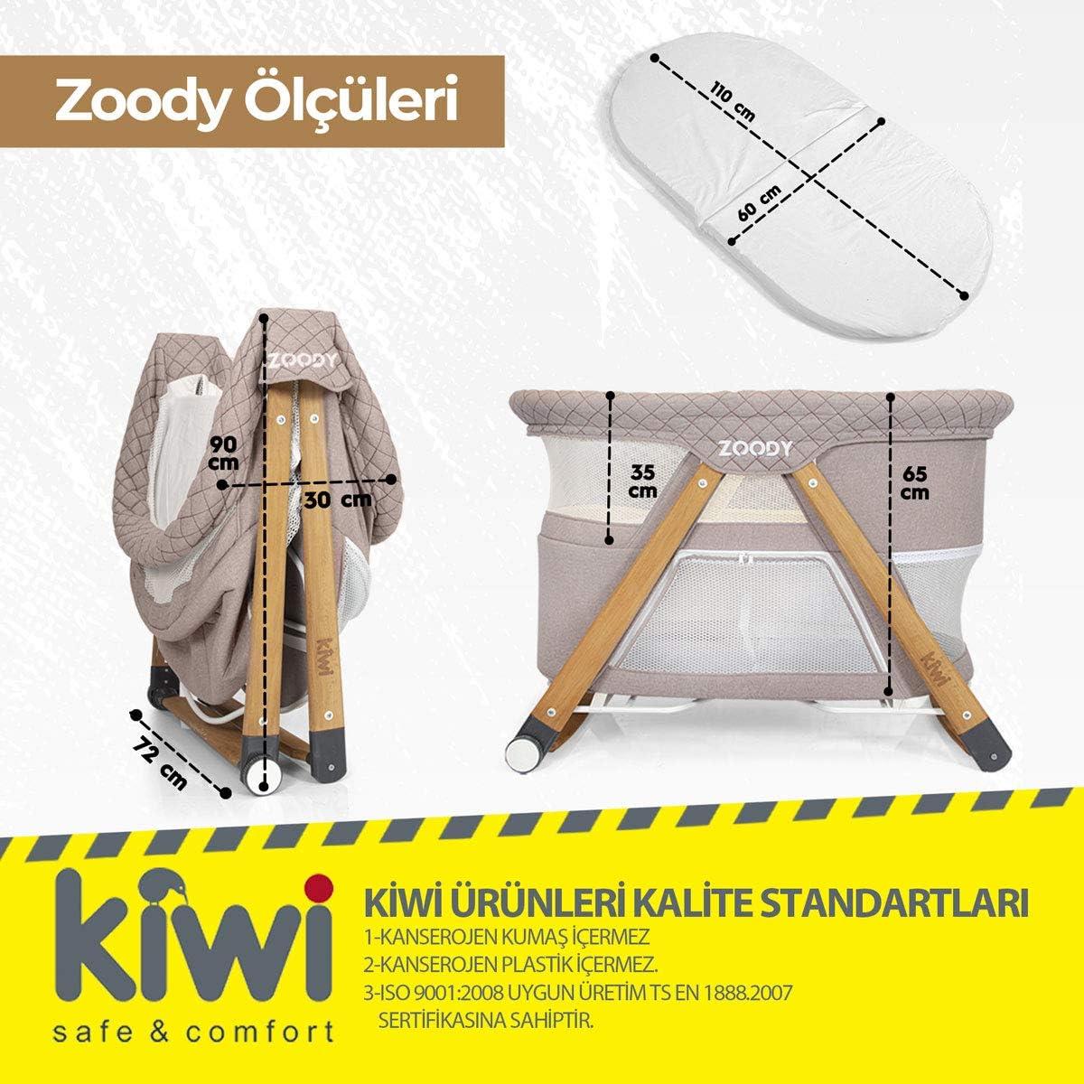 KİWİ OYUN PARKI AHŞAP ZOODY GRİ 
