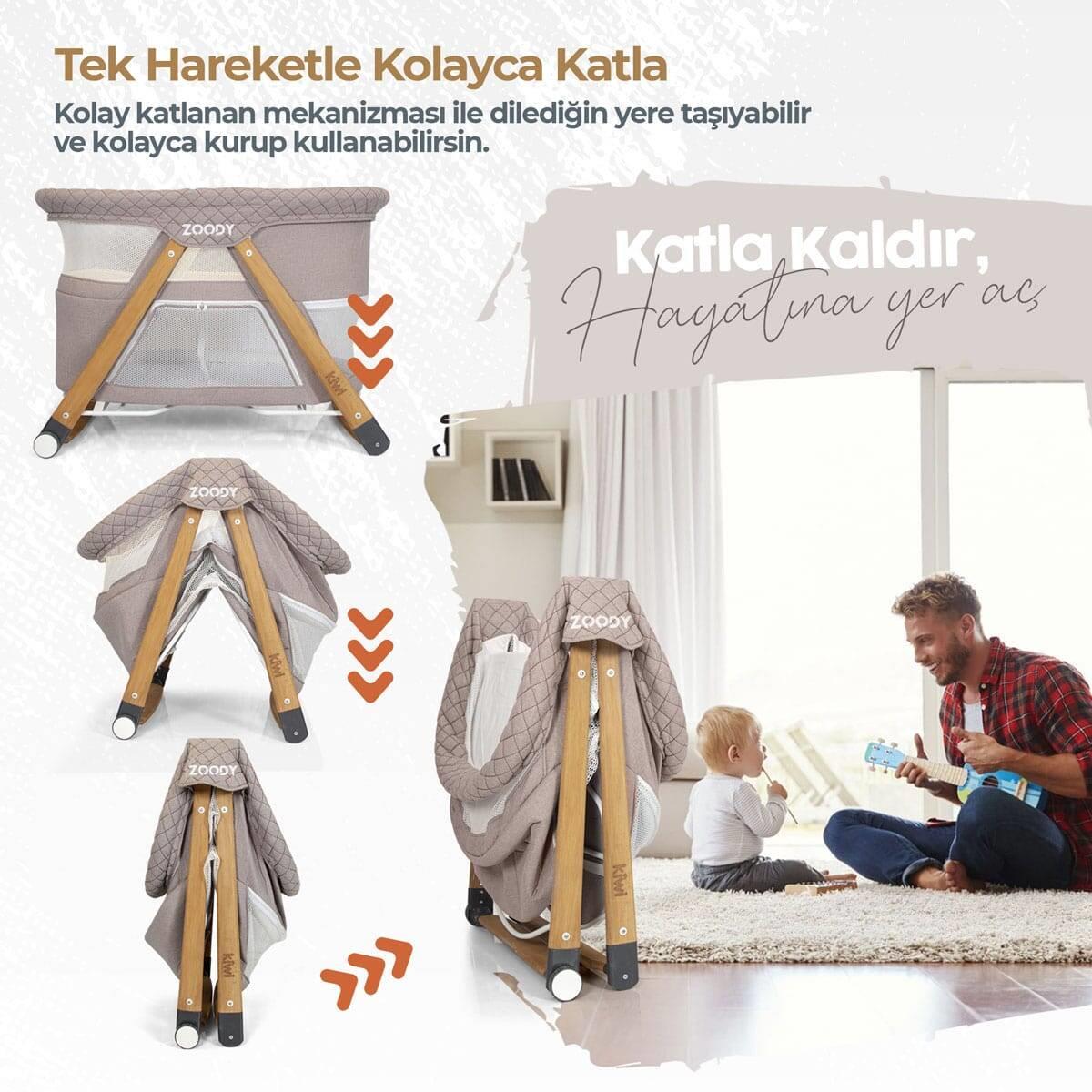 KİWİ OYUN PARKI AHŞAP ZOODY VİZON 