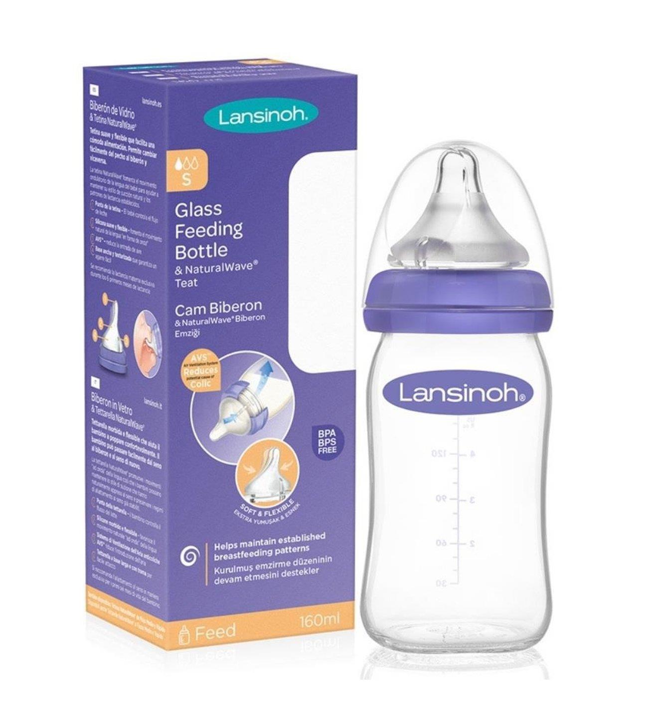 LANSİNOH BİBERON CAM 160 ML.