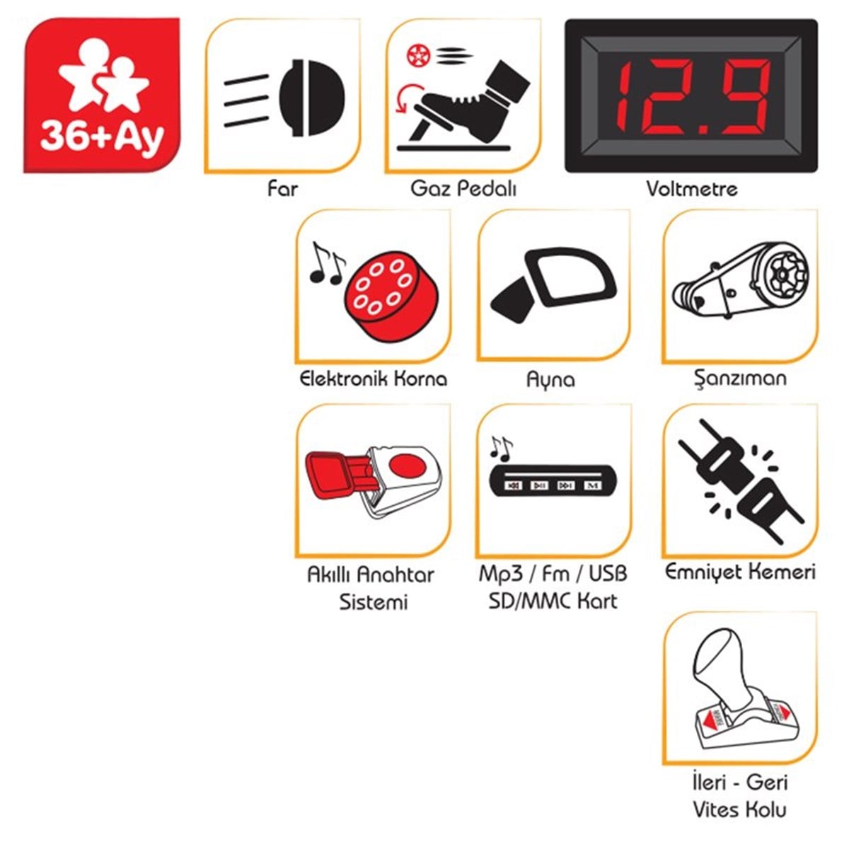 Tery Bery PLS-05-244 Kırmızı Fortune 12 V Uzaktan Kumandalı Araba 