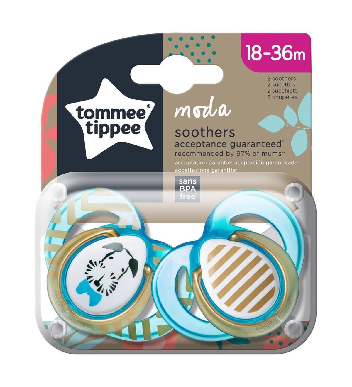 TOMMEE TİPPEE 433490  EMZİK 2Lİ MODA 6-18 AY