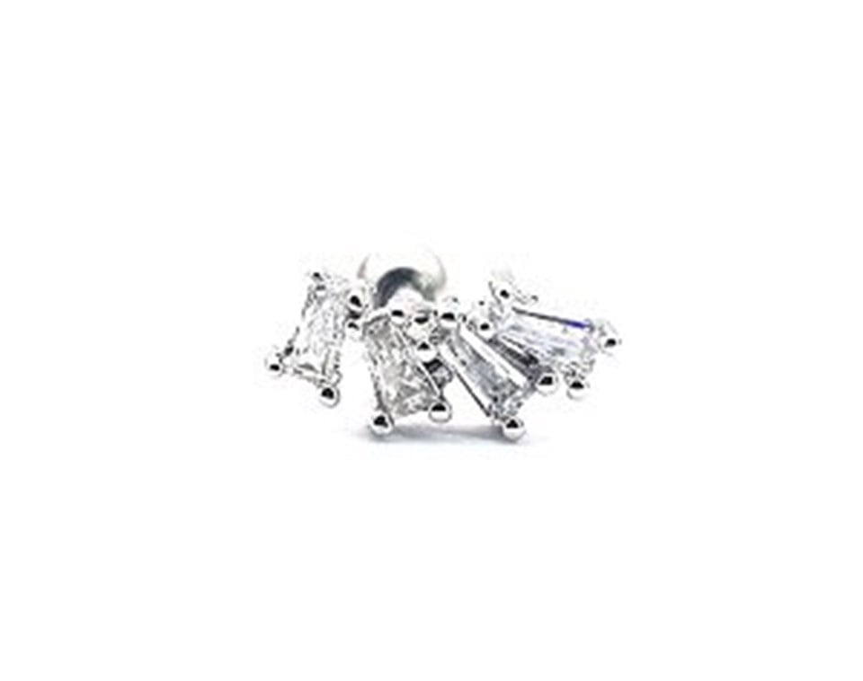 ​​​​​​​Welch Çelik Baget Taşlı Helix Piercing