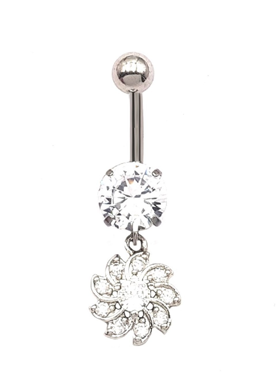 ​Welch Çelik Çiçekli Göbek Piercing