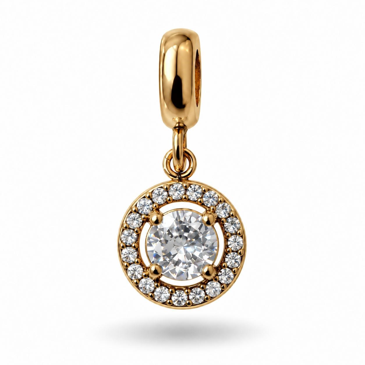 ​​​​​​​​​​​​​​​​​​Welch Çelik Gold Renk Tek Taş Charm ​​​​​​​​​​​​​​​​​​Welch Çelik Gold Renk Tek Taş Charm ve Charm Modelleri - WELCH 
