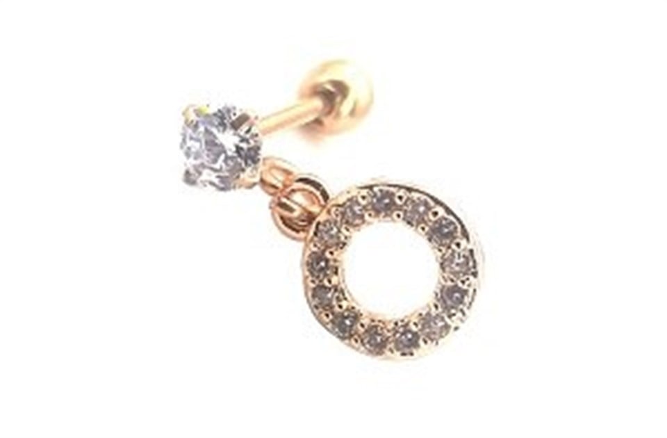 ​​​​​​​​​​​​Welch Çelik Halka Tragus Piercing