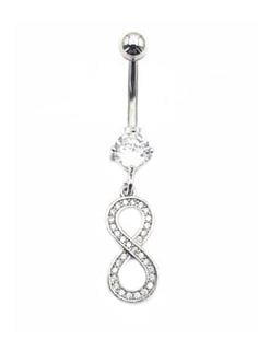 ​​Welch Çelik Taşlı Sonsuzluk Piercing