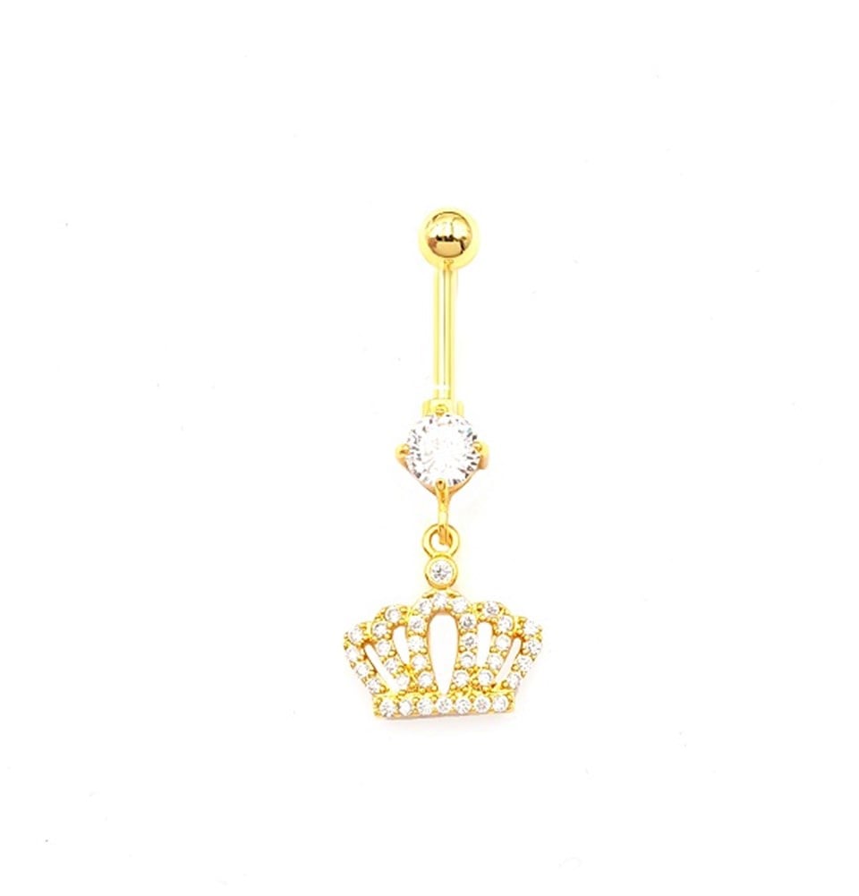 ​​Welch Çelik Taşlı Taç Göbek Piercing