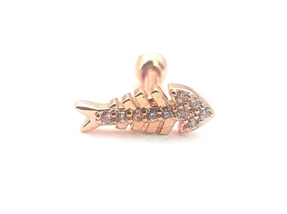 ​​​​​​​​​​​​​​Welch Çelik Tragus Balık Piercing