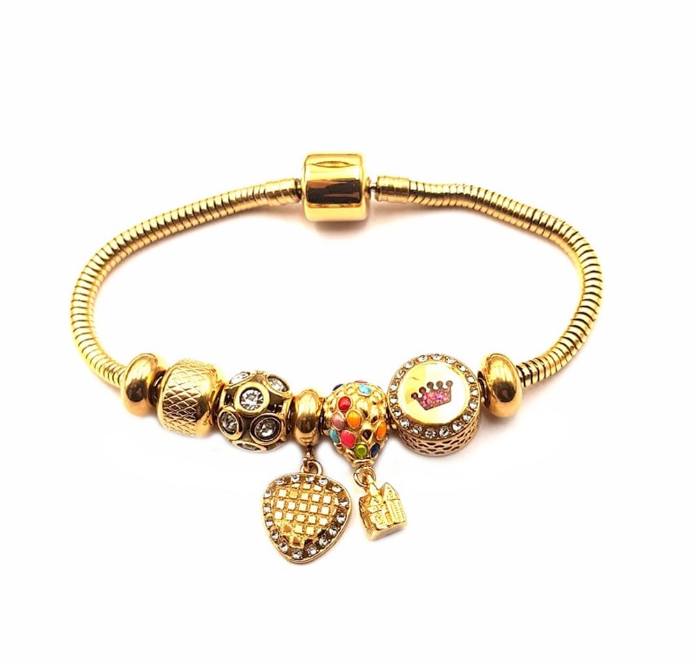 ​Welch Gold Çelik Charm Bileklik