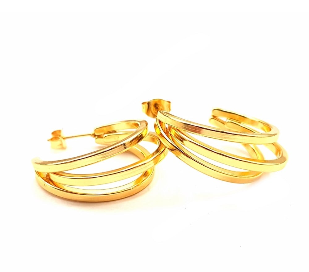 ​​​​​​​Welch Gold Çelik Halka Küpe