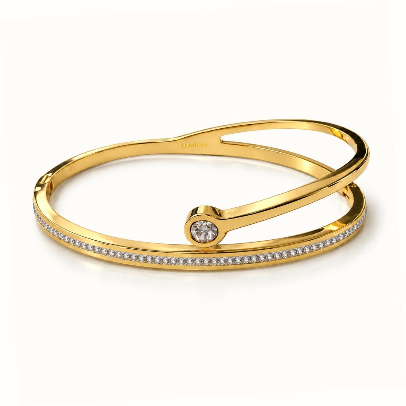 ​Welch Gold Taşlı Çelik Bileklik ​Welch Gold Taşlı Çelik Bileklik Kadın Çelik Bileklik ve Kadın Bileklik Modelleri - WELCH 