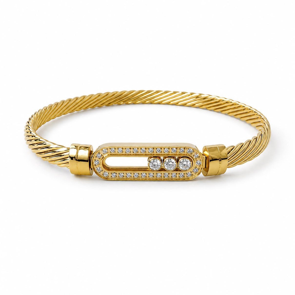 ​Welch Gold Taşlı Çelik Bileklik ​Welch Gold Taşlı Çelik Bileklik Kadın Çelik Bileklik ve Kadın Bileklik Modelleri - WELCH 