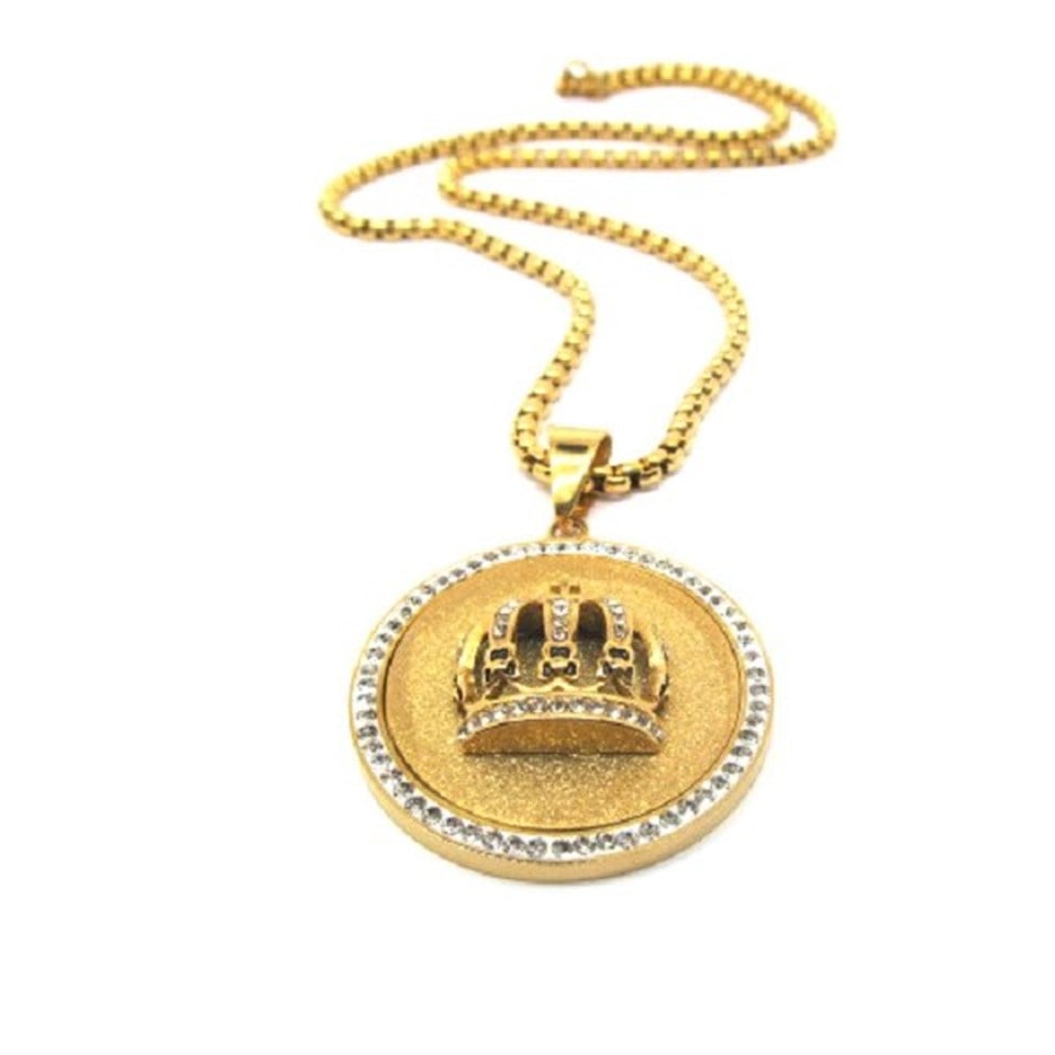 ​​Welch Taç Gold Çelik Kolye