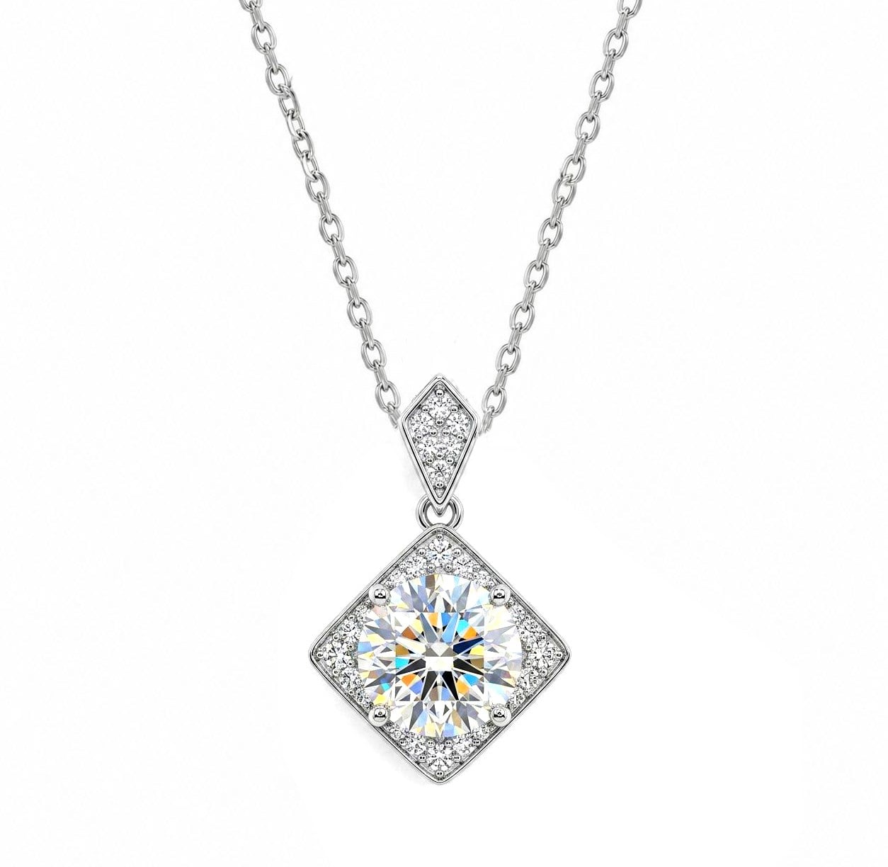 925 Ayar Gümüş 1 Karat Moissanite Taşlı Tektaş Kolye 925 Ayar Gümüş 1 Karat Moissanite Taşlı Tektaş Kolye | Welch 