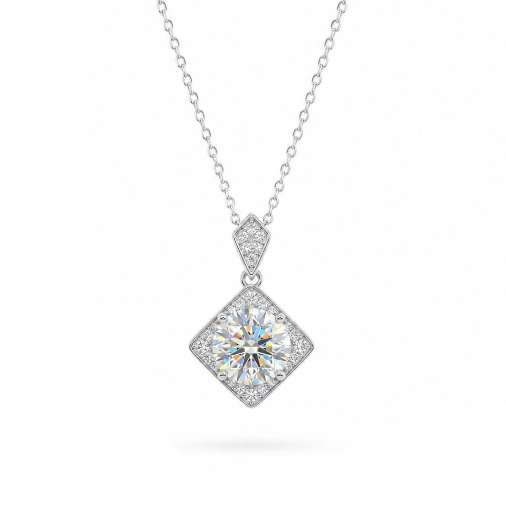 925 Ayar Gümüş 1 Karat Moissanite Taşlı Tektaş Kolye 925 Ayar Gümüş 1 Karat Moissanite Taşlı Tektaş Kolye | Welch 